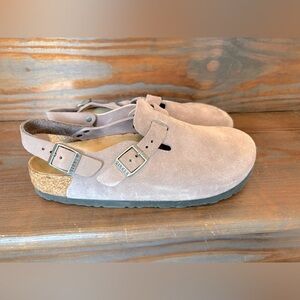 Birkenstock Tokio Suede Clogs - Faded Purple sz 40 (9/9.5)